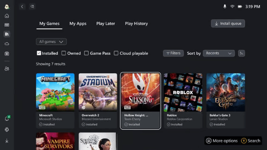 Xbox Ally掌机UI大升级：游戏便捷性迎来质变(图3)