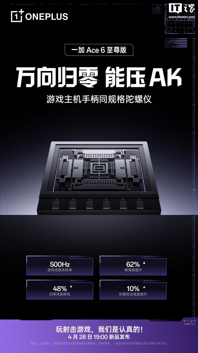 一加Ace 6至尊版手机官宣搭载“游戏主机手柄同规格陀螺仪”(图1)