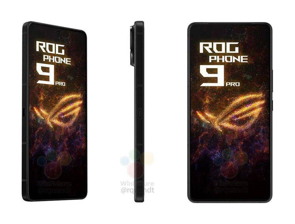 华硕ROG游戏手机9 Pro全新渲染图流出冰龙驯服者即将震撼登场！(图1)