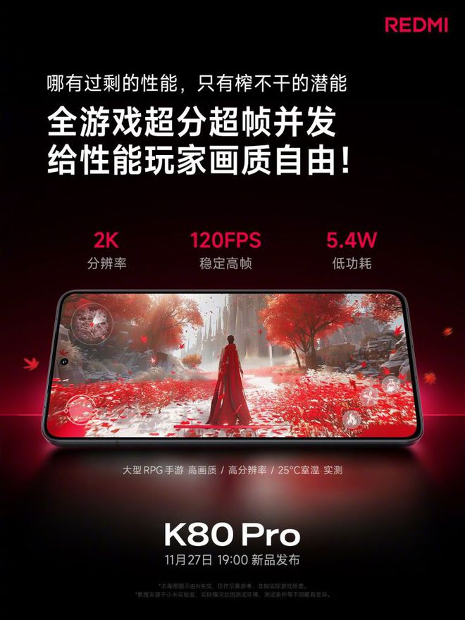 Redmi K80 Pro：强劲性能的全新标杆引领游戏手机！(图1)