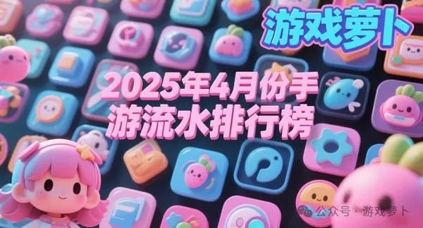 2025年4月份手游流水排行榜：崩铁直线上升前十名次出现变动